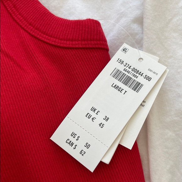 A&F Red Ribbed Tank Dress - Picture 4 of 6